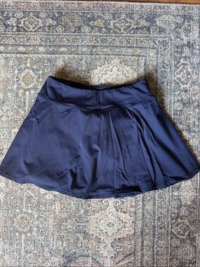 Addison Bay Navy Tennis Skirt